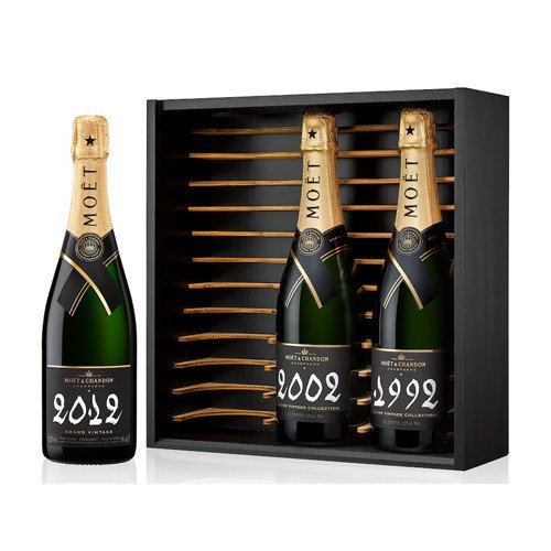 Moet & Chandon Grand Vintage Trilogy (1992, 2002, 2012) 3 x 75cl