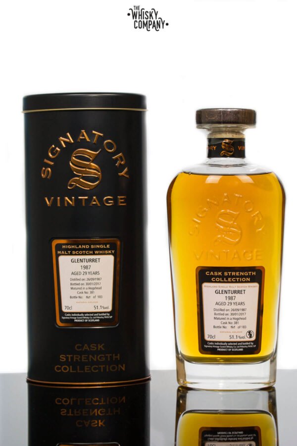 Glenturret 1987 Aged 29 Years Old (cask 381) Single Malt Scotch Whisky – Signatory Vintage (700ml)