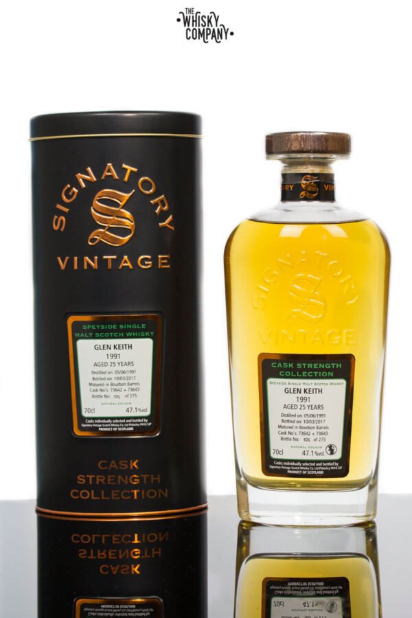 Glen Keith 1991 Aged 25 Years Single Malt Scotch Whisky – Signatory Vintage (700ml)