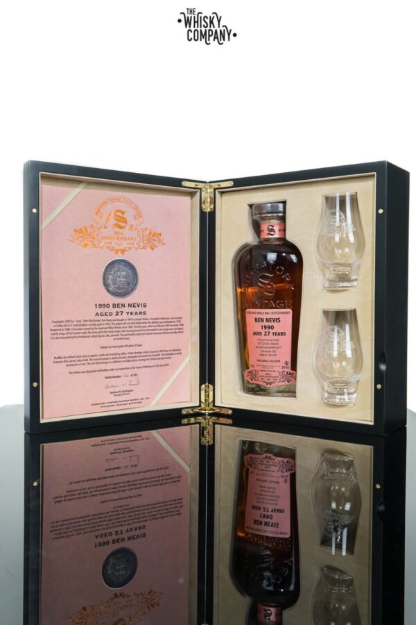 Ben Nevis 1990 Aged 27 Years (cask 1505) Single Malt Scotch Whisky – Signatory Vintage 30th Anniversary (700ml)