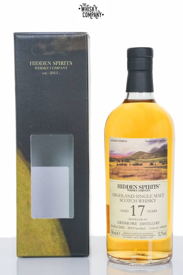 Ardmore 2002 Aged 17 Years Single Malt Scotch Whisky – Hidden Spirits (700ml)