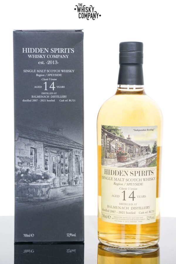 Balmenach 2007 Aged 14 Years Speyside Single Malt Scotch Whisky – Cask #BL721 Hidden Spirits (700ml)