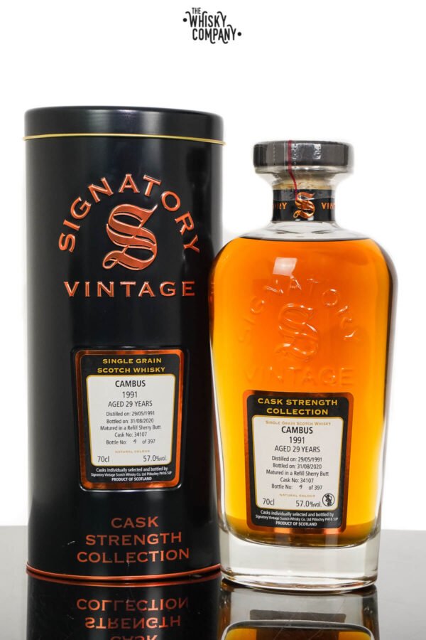 Cambus 1991 Aged 33 Years Single Grain Scotch Whisky – Signatory Vintage (700ml)