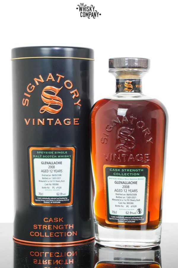 Glenallachie 2008 Aged 12 Years Single Malt Scotch Whisky – Signatory Vintage (700ml)