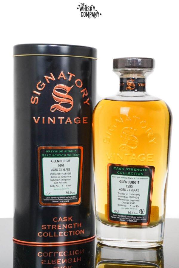 Glenburgie 1995 Aged 23 Years Cask Strength Single Malt Scotch Whisky – Signatory Vintage (700ml)