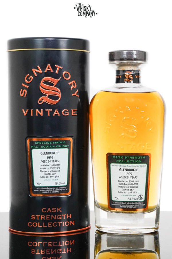 Glenburgie 1995 Aged 24 Years Cask Strength Single Malt Scotch Whisky – Signatory Vintage (700ml)