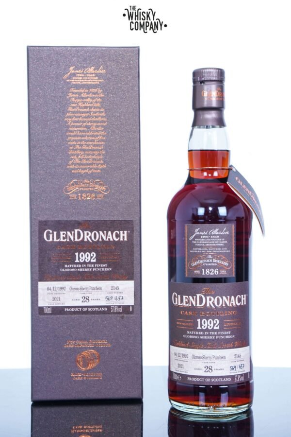 GlenDronach 1992 Aged 28 Years Single Malt Scotch Whisky – Batch 19 Cask No. 2145 (700ml)