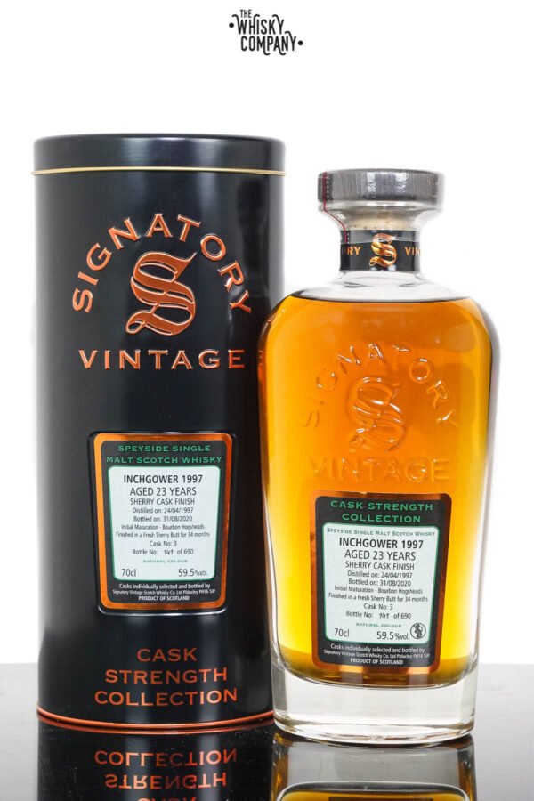 Inchgower 1997 Aged 23 Years Single Malt Scotch Whisky – Signatory Vintage (700ml)