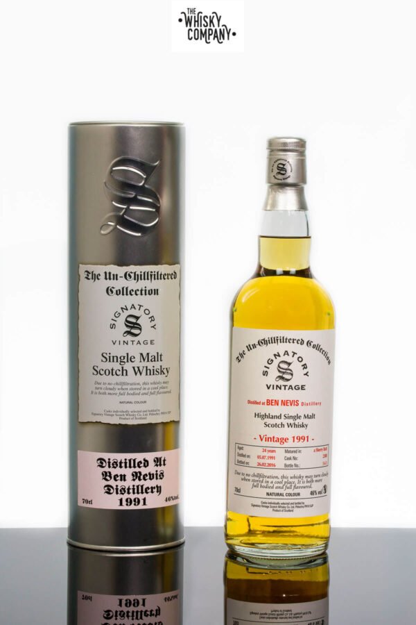 Ben Nevis 1991 Aged 24 Years Single Malt Scotch Whisky – Signatory Vintage (700ml)