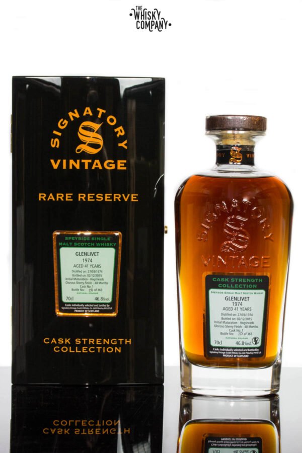 Glenlivet 1974 Aged 41 Years Single Malt Scotch Whisky – Signatory Vintage (700ml)