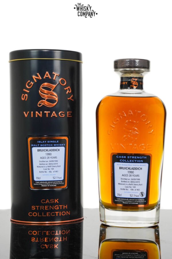 Bruichladdich 1990 Aged 34 Years Single Malt Scotch Whisky – Signatory Vintage (700ml)